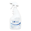 Load image into Gallery viewer, Transparent View of 32 oz Bottle - SONO Hydrogen Peroxide Disinfectant Spray - Clear Labeling and Secure Cap