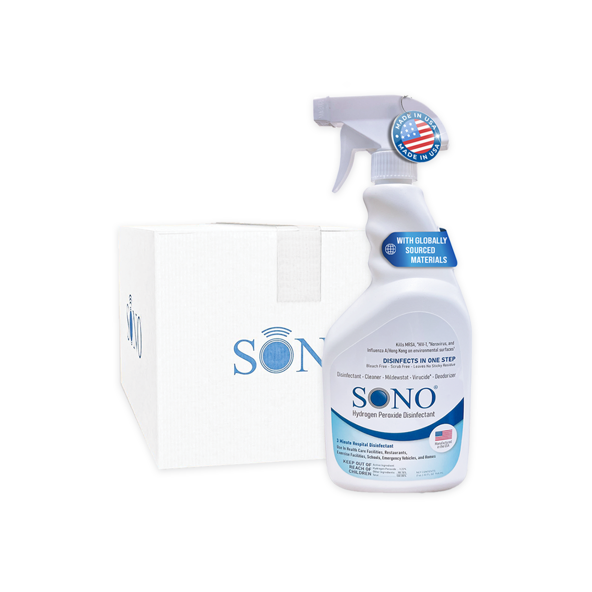 Wholesale SONO Hydrogen Peroxide Disinfecting Spray (6 Pack)