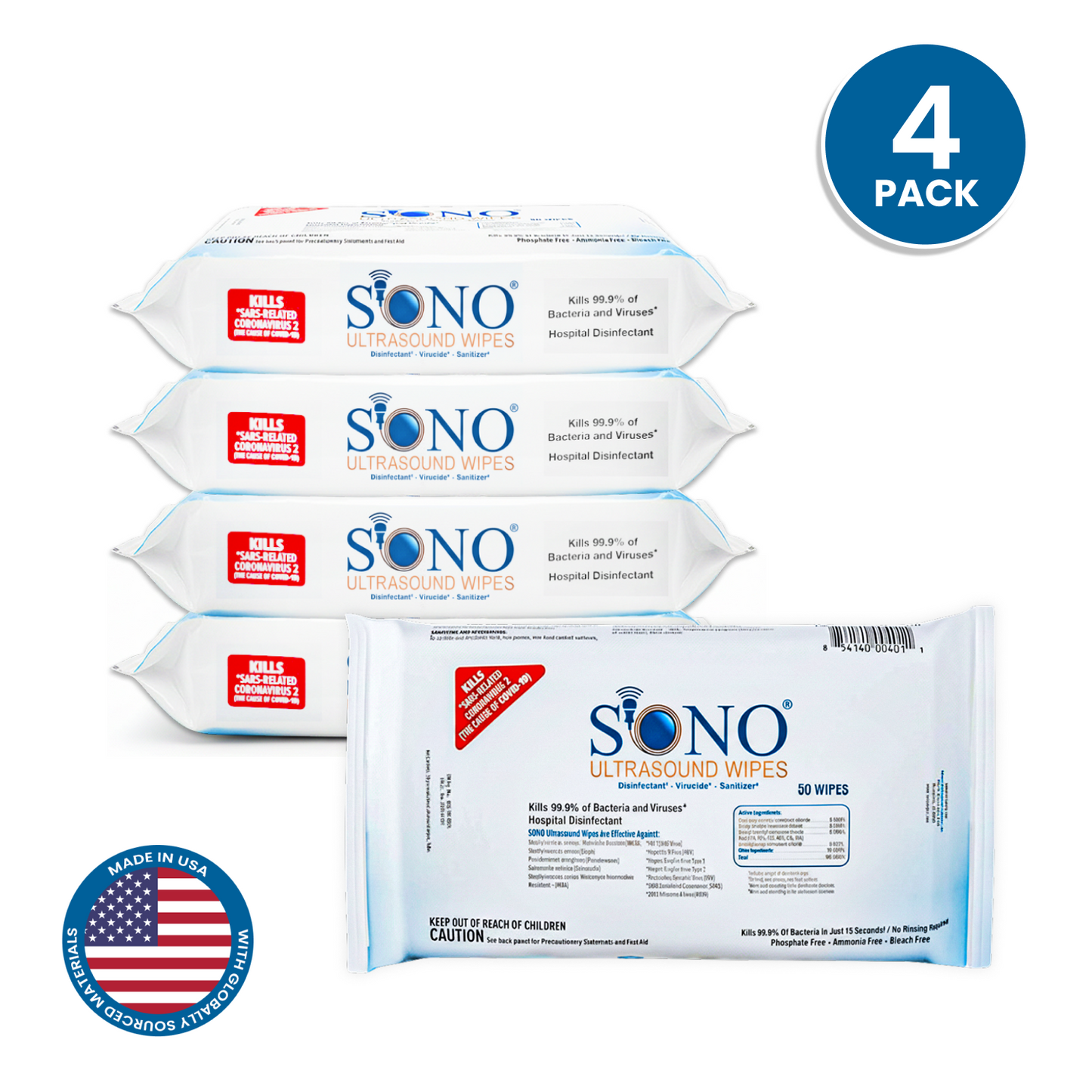 SONO Ultrasound Wipes