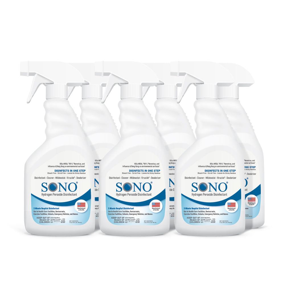 Bulk SONO Hydrogen Peroxide Disinfecting Spray (6 Pack)
