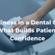 Dental operatory being cleaned between patient appointments to build trust and confidence