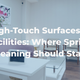 Spring Cleaning for Facilities: How to Prioritize High-Touch Surfaces That See the Most Use