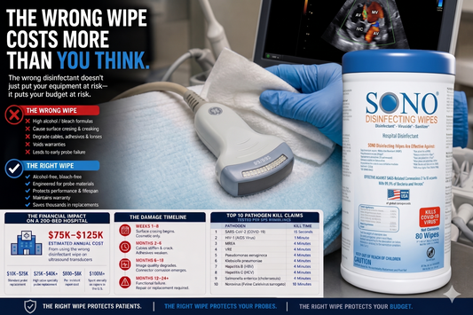 The Silent Equipment Killer: How the Wrong Disinfectant Wipe Is Destroying Ultrasound Transducers — and Costing Hospitals Millions
