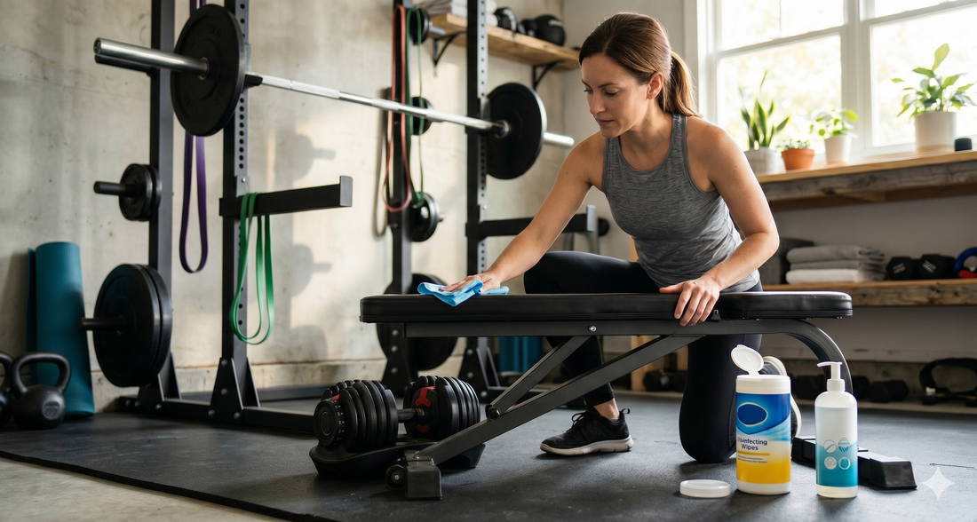 How Do You Properly Disinfect Home Gym Equipment Without Damaging It?