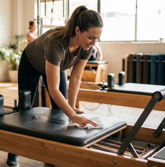What’s Growing on Your Pilates Reformer: The Science of Studio Hygiene and the Disinfection Protocol That Actually Works