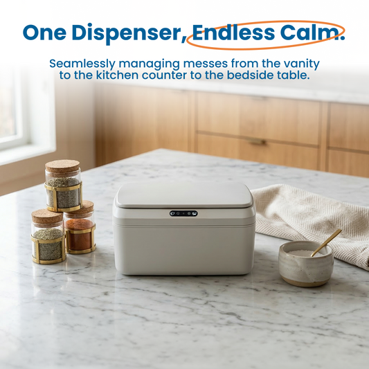 Something cool you didn't even know you needed!  A SONO Touchless Wipe Dispenser!