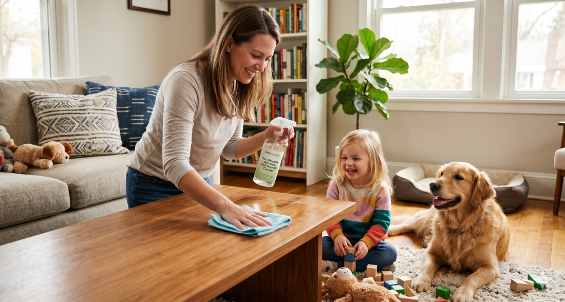 What Is the Safest Way to Disinfect Your Home Around Kids and Pets?