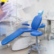 Dental clinic surface being disinfected with hospital-grade cleaning wipes
