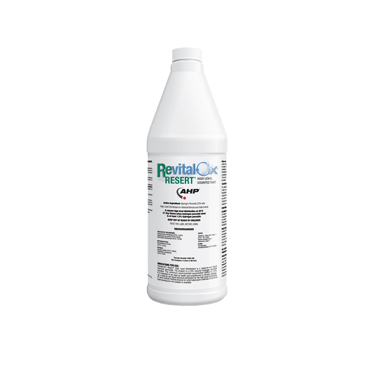 1L RESERT Revital-Ox HLD - High-Level Disinfectant Solution - Eliminates 99.99% of Harmful Pathogens - SONO Supplies