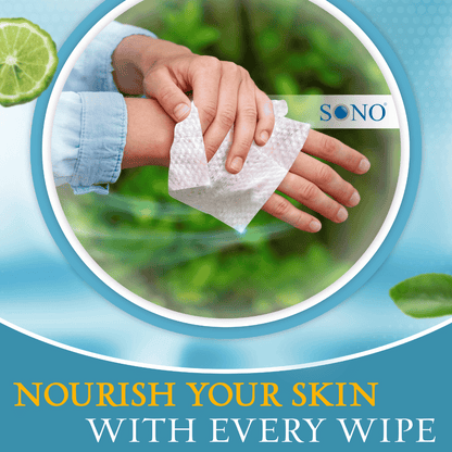 SONO Moisturizing Hand Sanitizer Wipes (25 Pack)