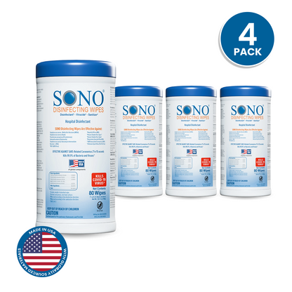 4 pack special of Disinfecting wipes for offices cleaning supplies