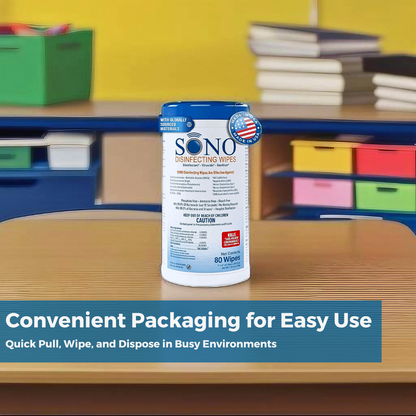 SONO Disinfecting Wipes - Trusted by Families for Reliable Cleaning and Disinfection