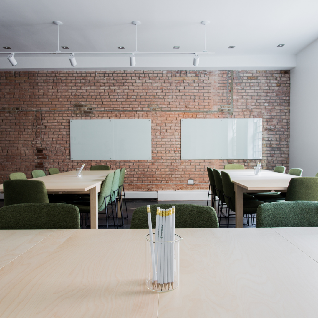 Business Setting With Pencils On Table 