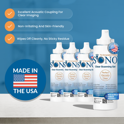 SONO Ultrasound Scanning Gel Bottles
