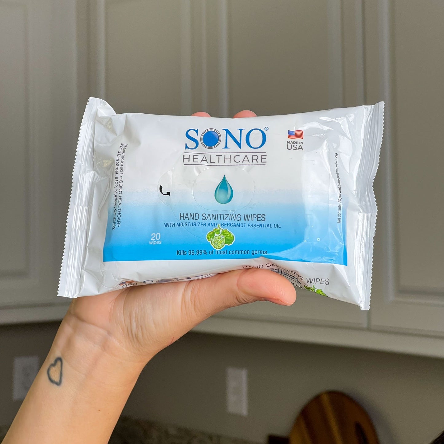 Bulk SONO Disinfecting Wipes Travel Size