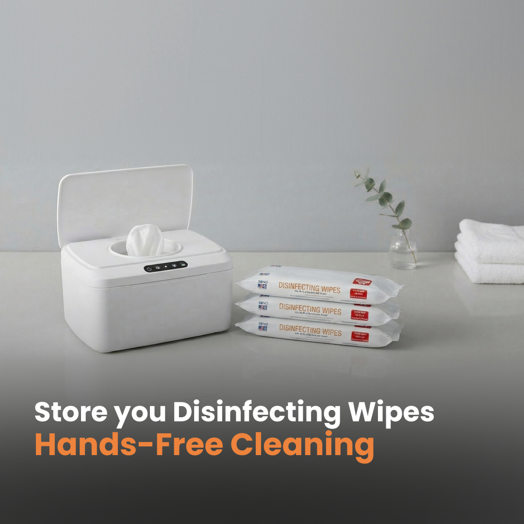 Hand waving to activate touchless wipe dispenser sensor for hands-free operation