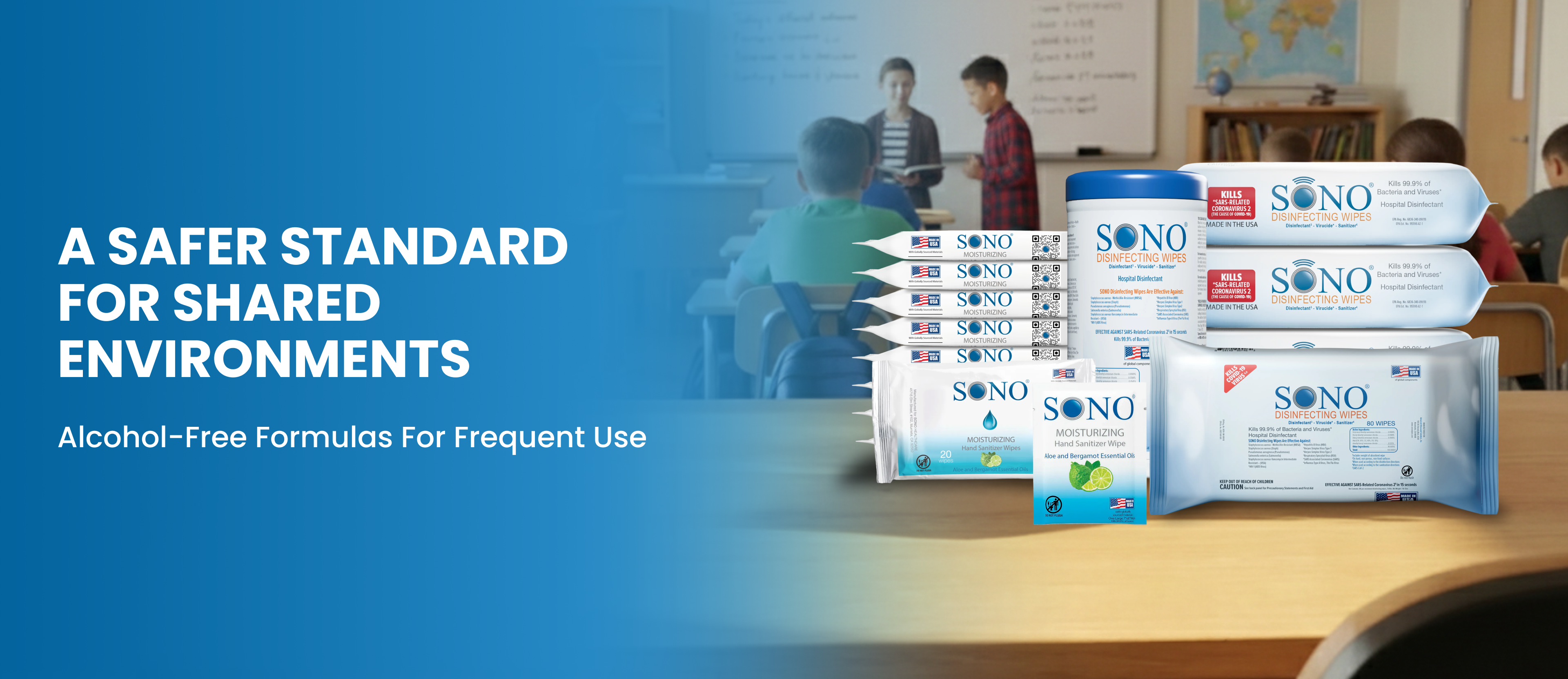 EPA-registered disinfectants for schools and educational institutions