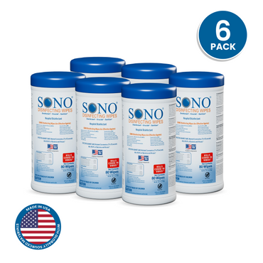 SONO disinfecting wipes for Veterinary offices and Pilates Studios Med Spas Medical offices