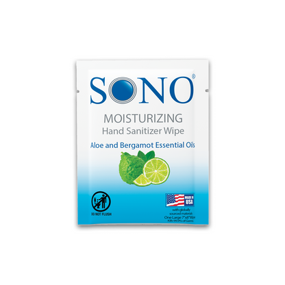 SONO Moisturizing Hand Sanitizer Wipes Singles
