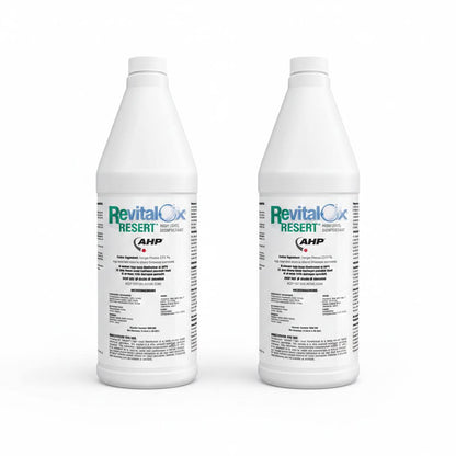 Two bottles of RevitalOx Reset on a white background