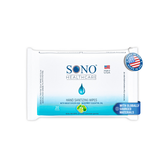 SONO Moisturizing Hand Sanitizer Wipes Pack