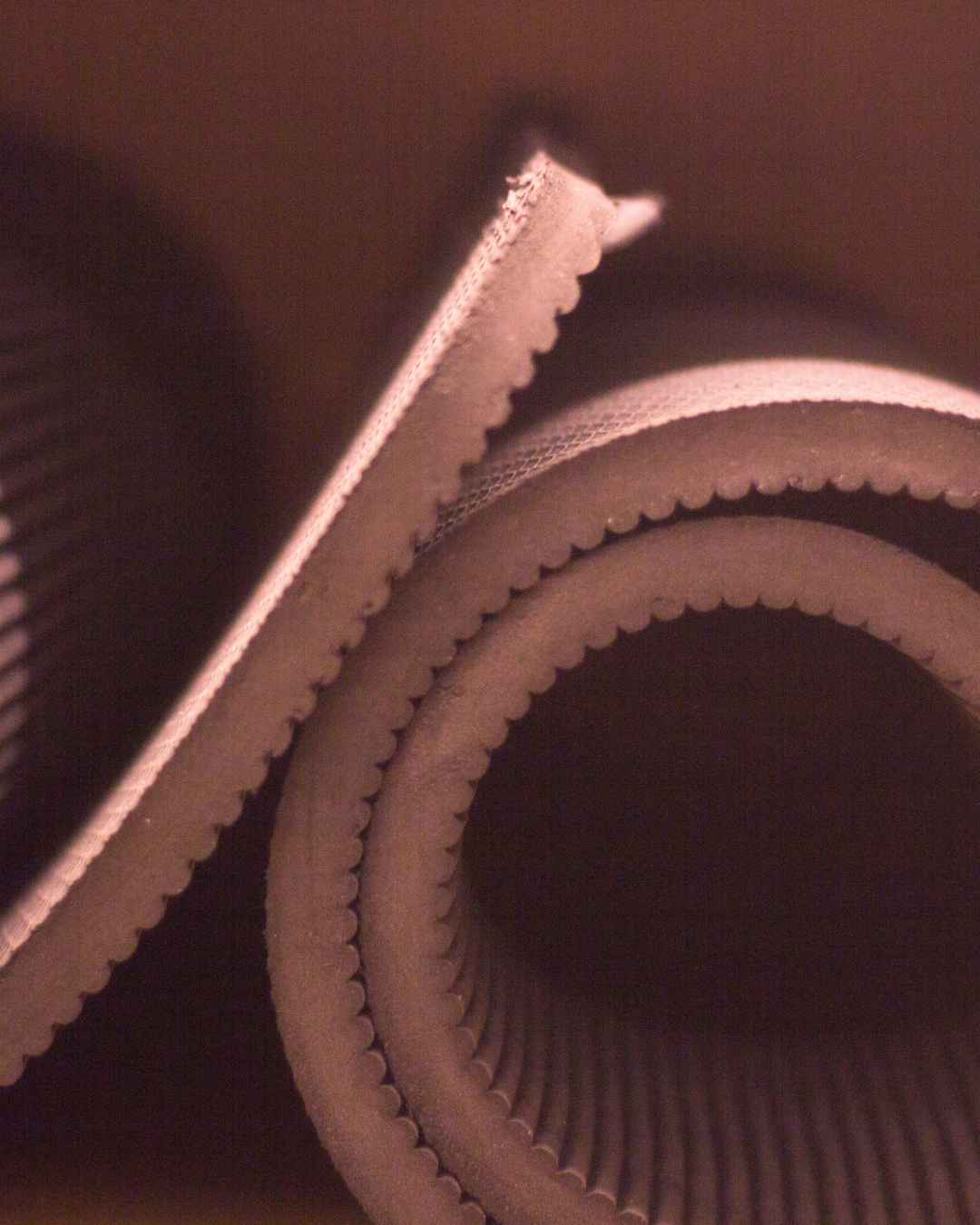 Yoga mat stored and clean