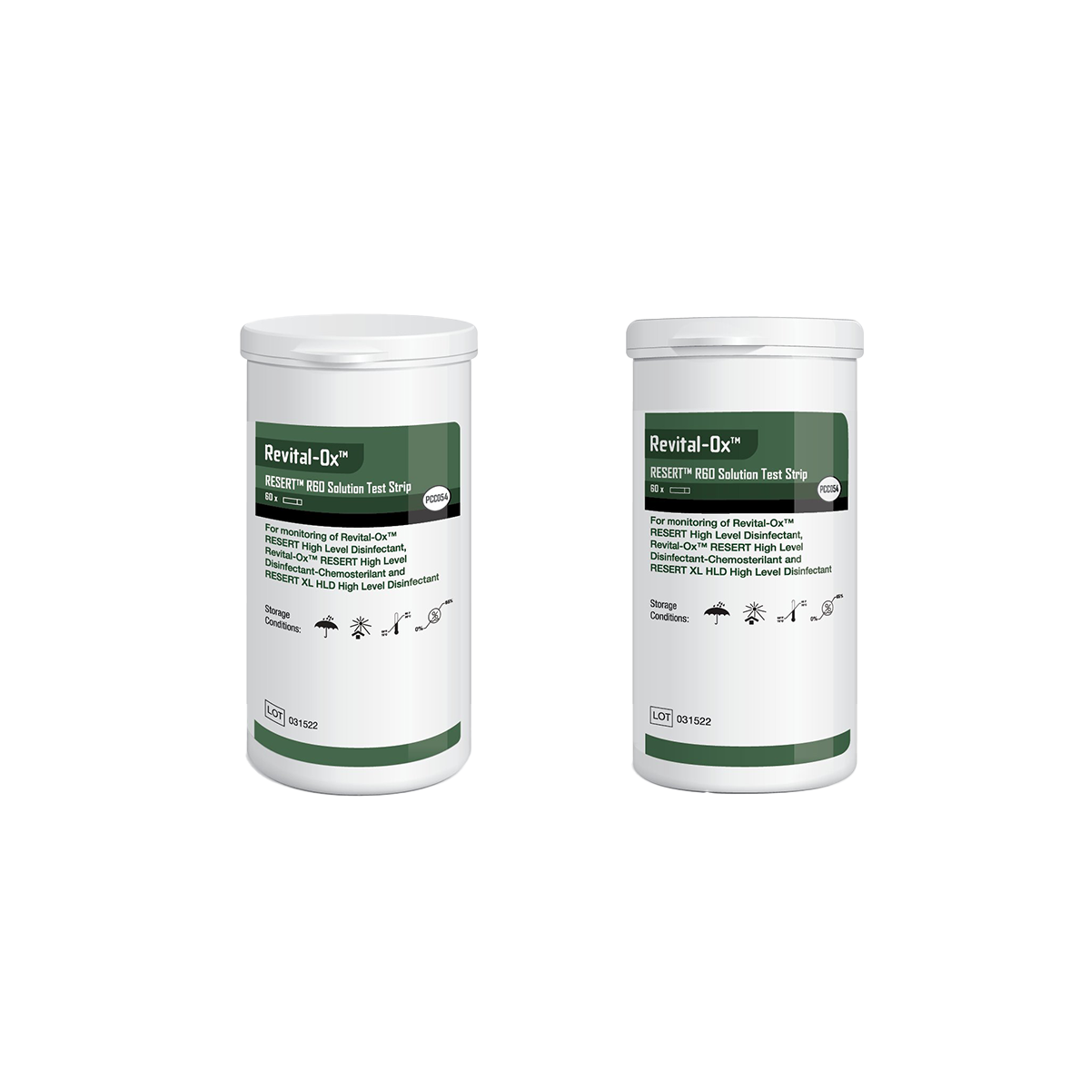 RESERT Revital-Ox R60 Test Strips - Designed to Verify Hydrogen Peroxide Concentration - SONO Supplies