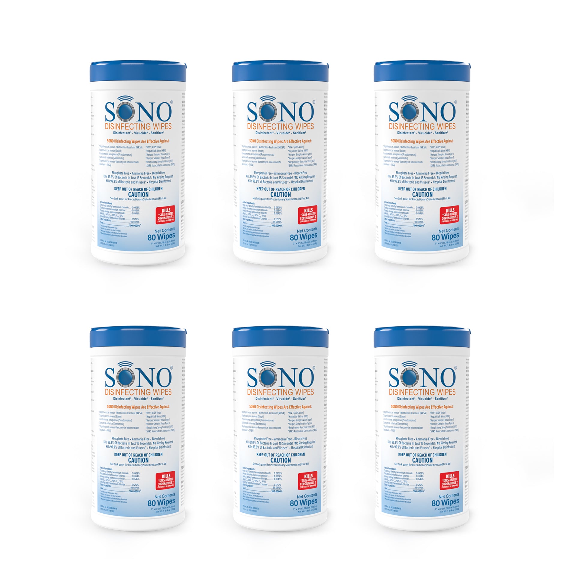 Wholesale SONO Disinfecting Wipes Canister