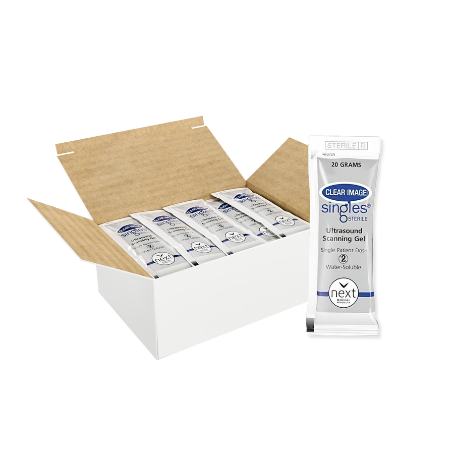 Packshot of Clear Image Sterile Ultrasound Gel - High-Quality Packaging - Suitable for Medical and Diagnostic Use